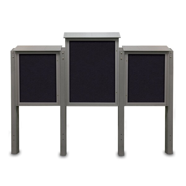 Sliding Door Indoor Enclosed Corkboard, 7